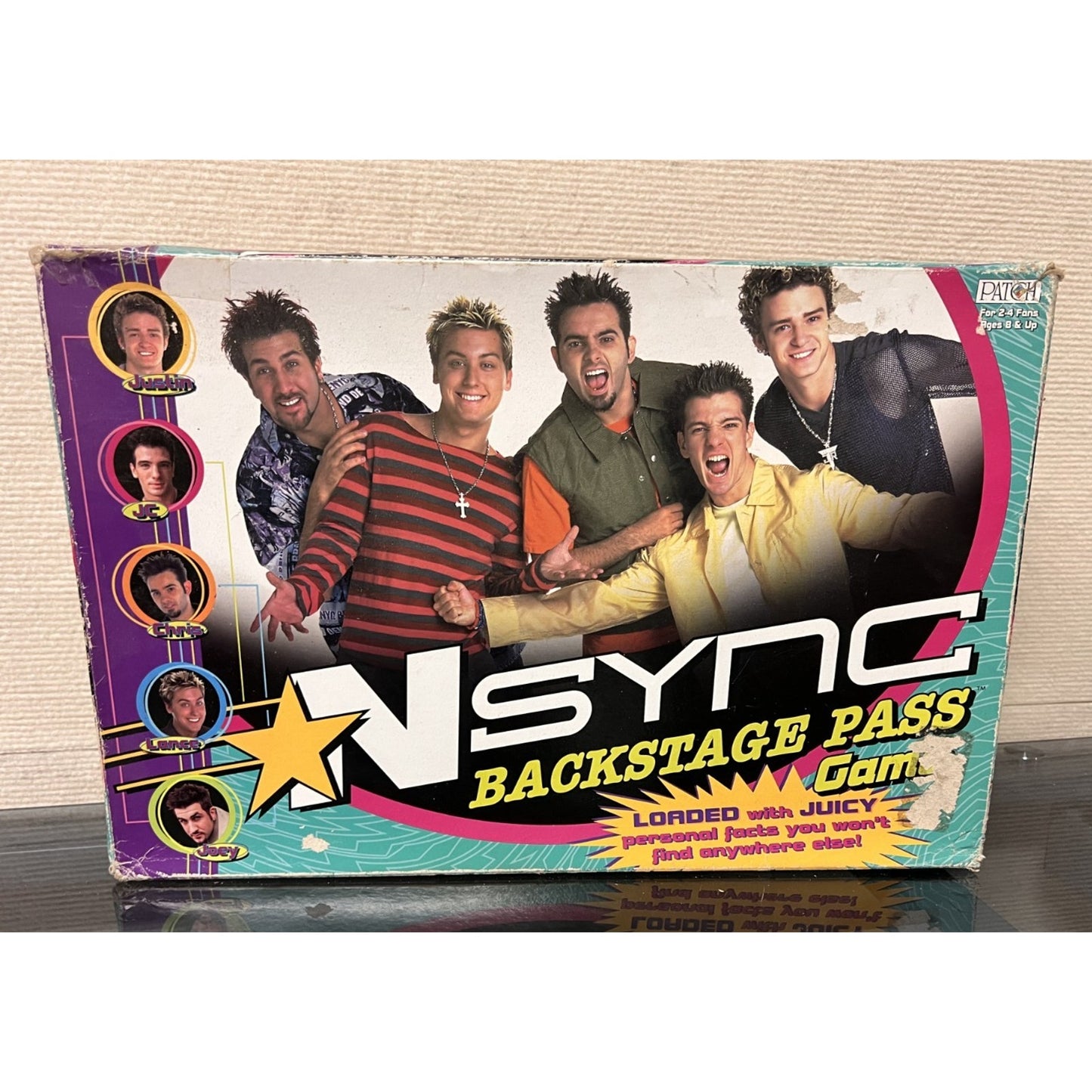 vintage 2000 NSYNC Backstage Pass board game by Patch Products Retro Design