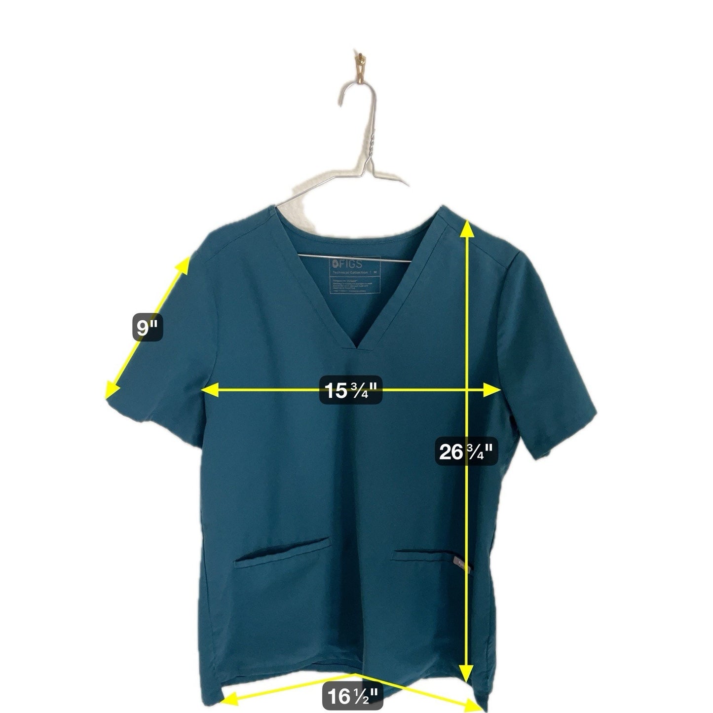 FIGS Catarina 2 Pocket Women’s Scrub Top PO# 1617 Size Medium Style# FW1100
