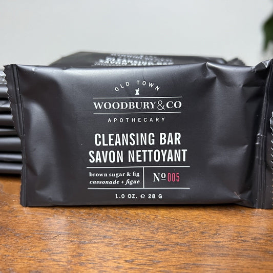15 Pack Woodbury & Co. Bar Soap Wyndham Brown Sugar & Fig Travel Size