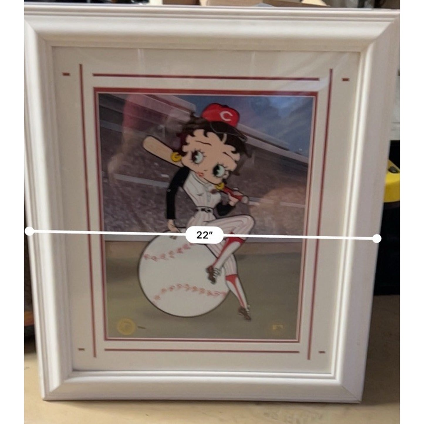 Betty Boop “Betty On Deck - Reds” Sericel with Color Background