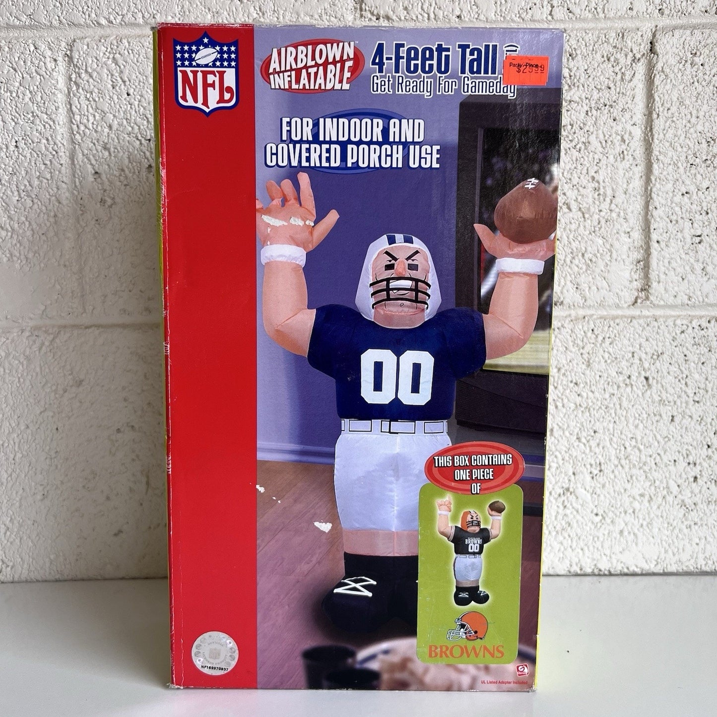 Gemmy 4ft Tall Cleveland Browns NFL Player Airblown Inflatable Official Licensed