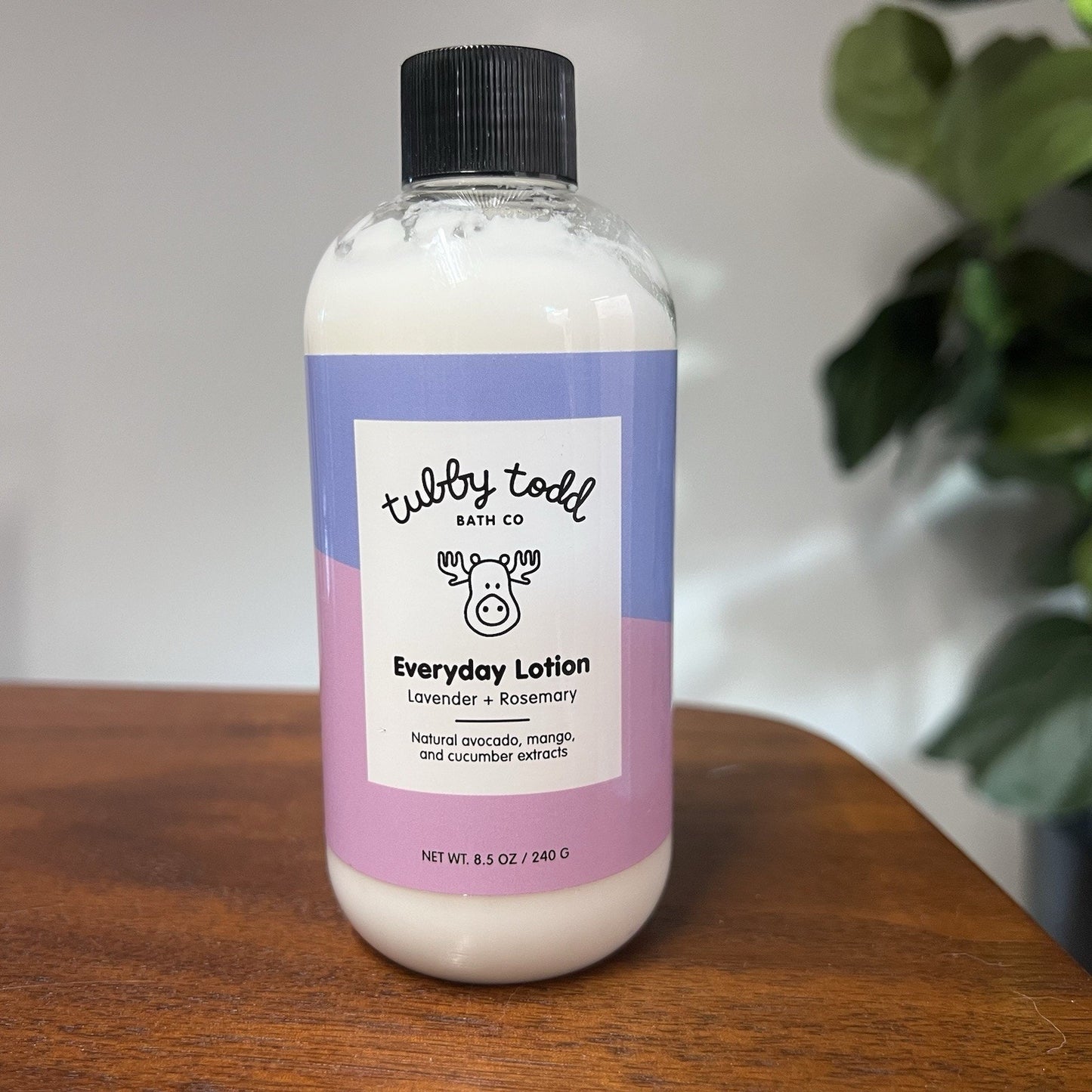 Tubby Todd Everyday Lotion 8.5oz Lavender Rosemary All Natural Newborn Toddler