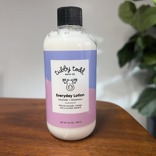 Tubby Todd Everyday Lotion 8.5oz Lavender Rosemary All Natural Newborn Toddler