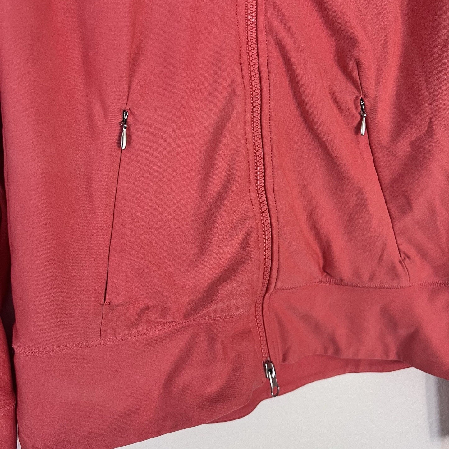(XS) Lucy Tech Activewear Pink Full Zip Jacket Lightweight Athletic Stretch