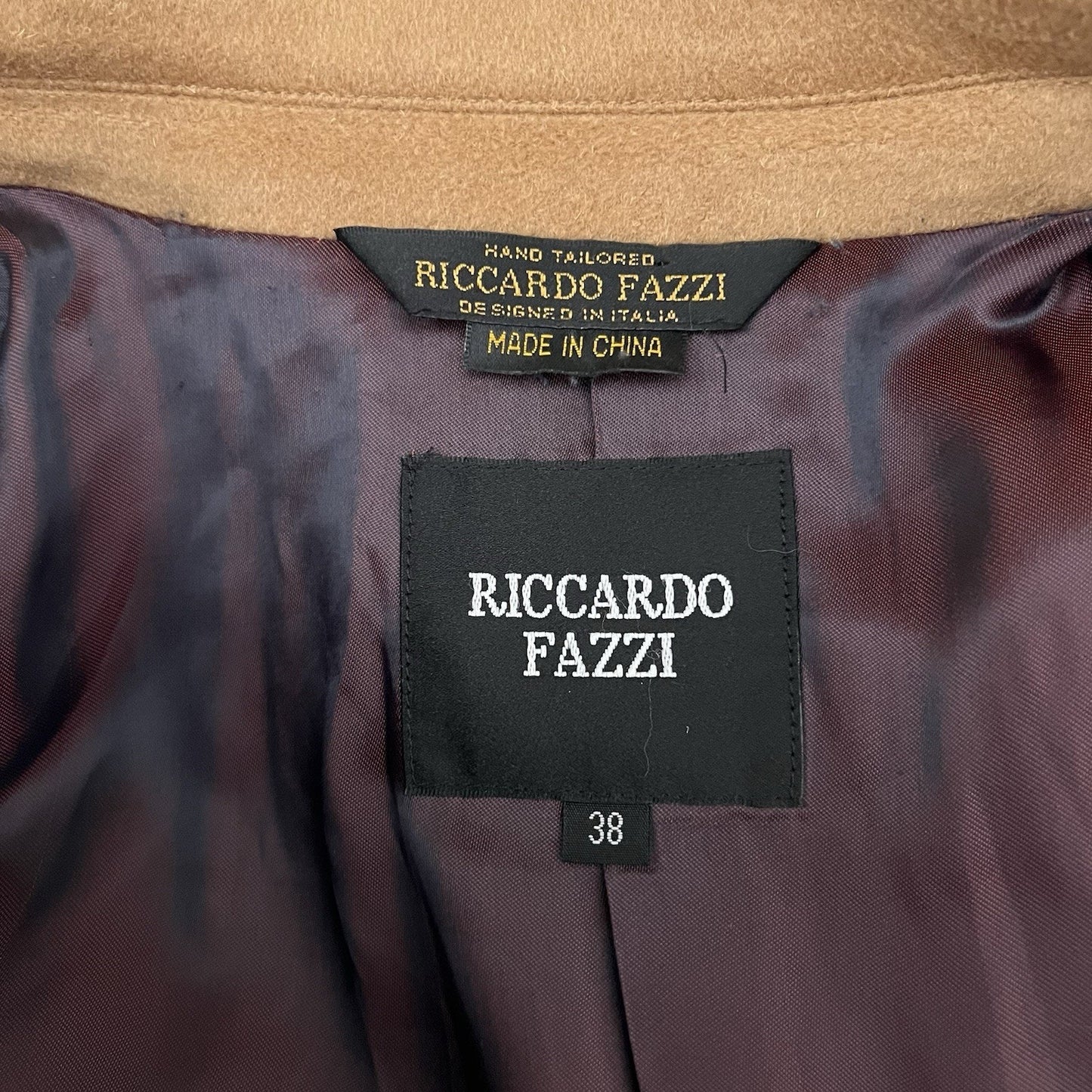 Riccardo Fazzi (38) Wool Cashmere Old Money Designer Topcoat Overcoat Trench