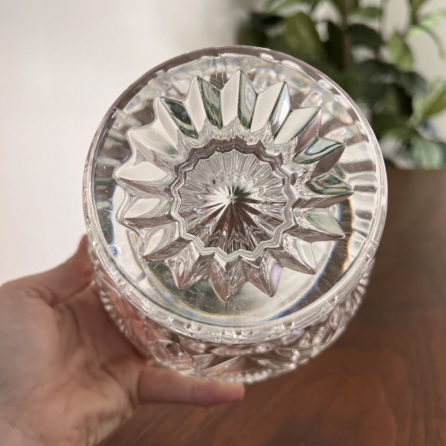RARE Freedom by Godinger 24% Lead Crystal Irish Candy Dish Vintage Brilliant Cut