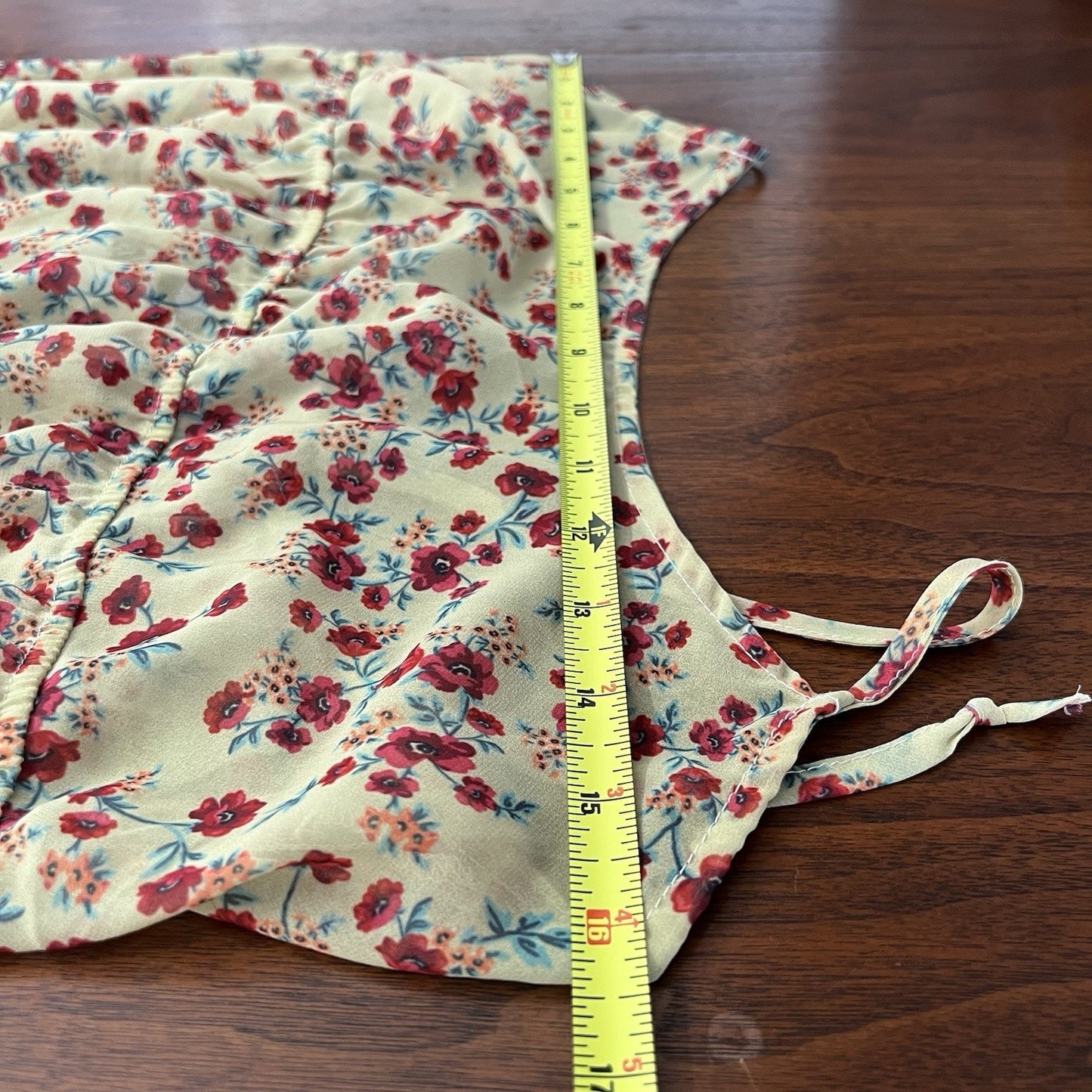 $164 Beach Riot (S) Malia Sheer Maxi Swim Coverup Yellow Floral Beach Dress