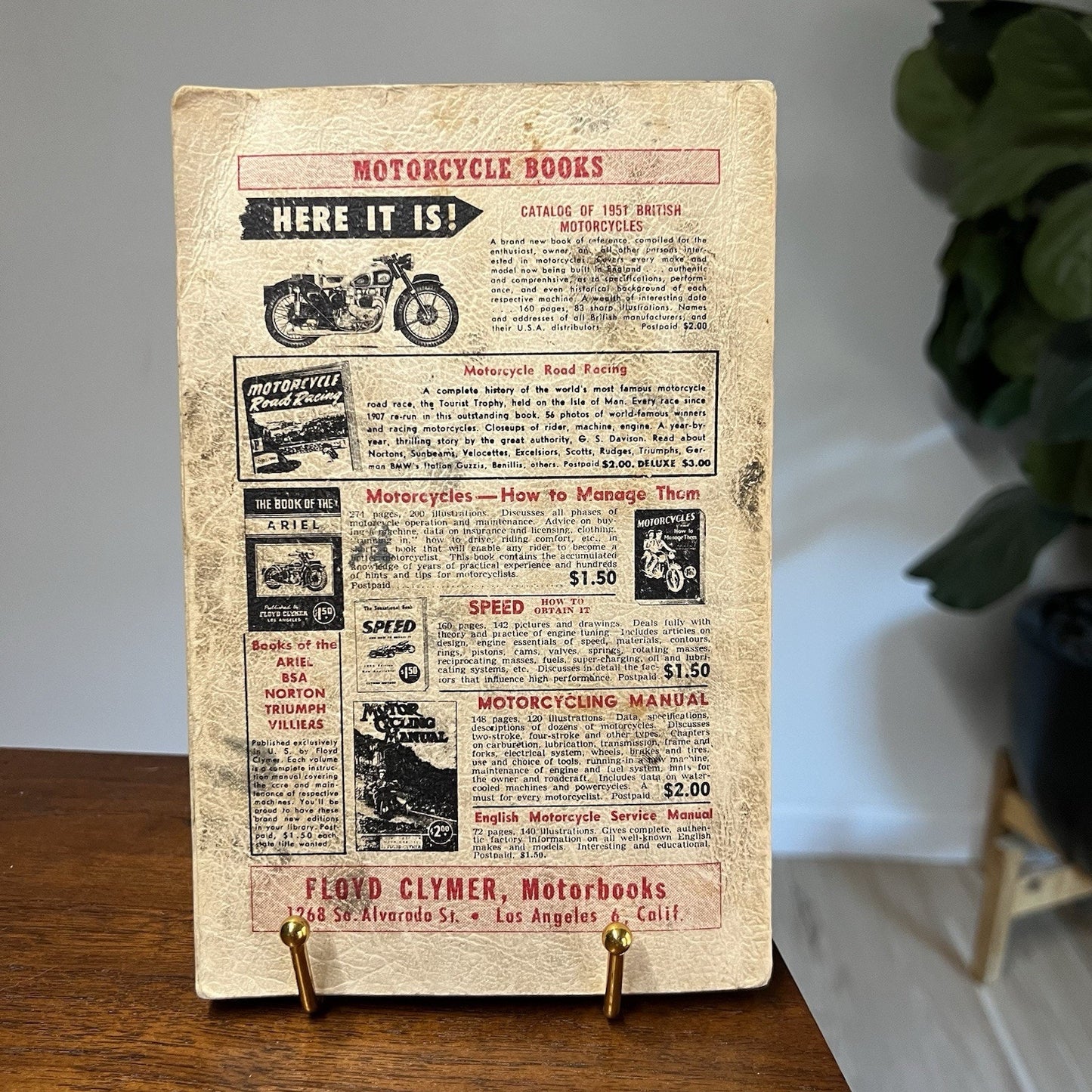 Vintage 1951 Triumph Motorcycle Service Owners Handbook **special item included*