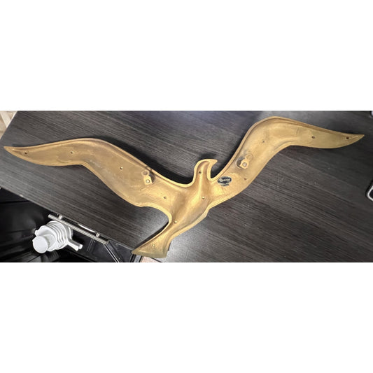 Vintage 1963 Mid-Centrury Modern Syroco Plastic Golden Bird Hanging Wall Art