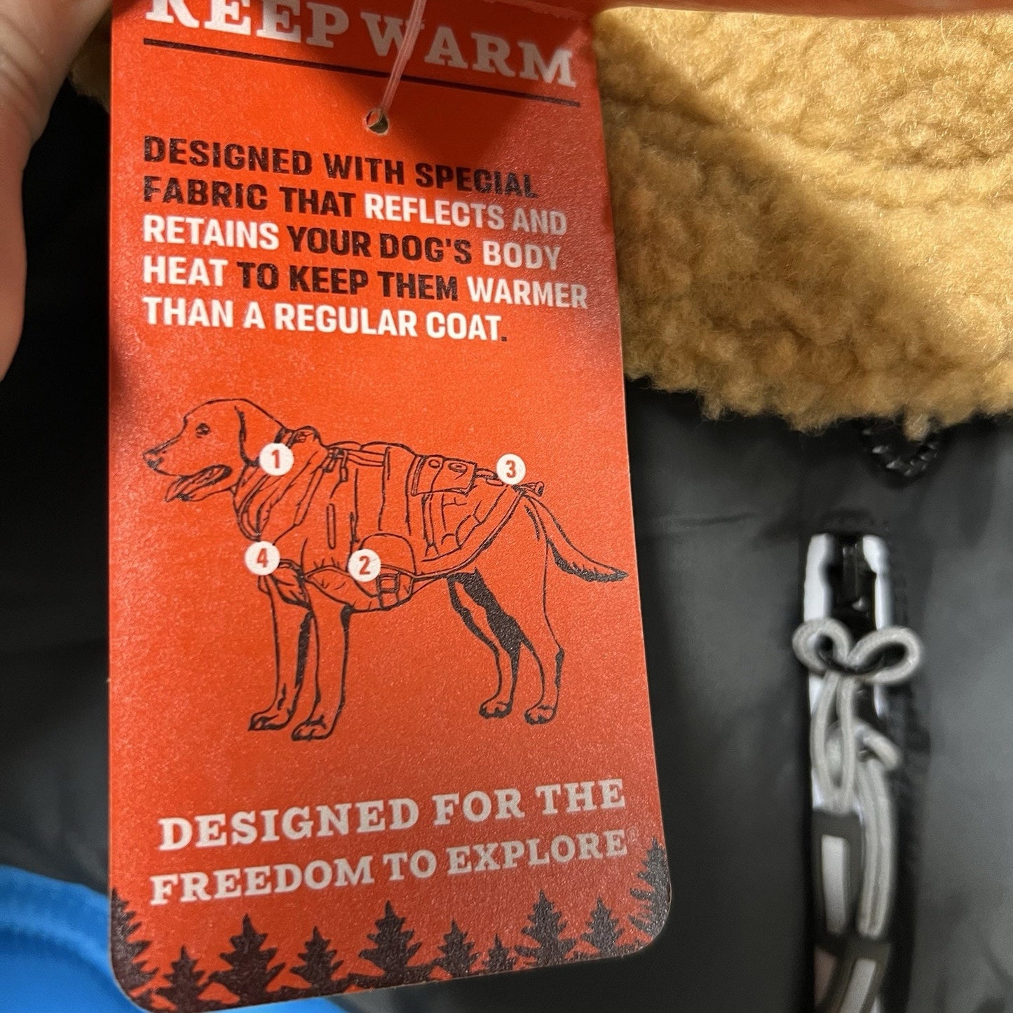 Arcadia Trail (M) Insulated Dog Puffer Coat Sherpa Fleece Reflective Thermal