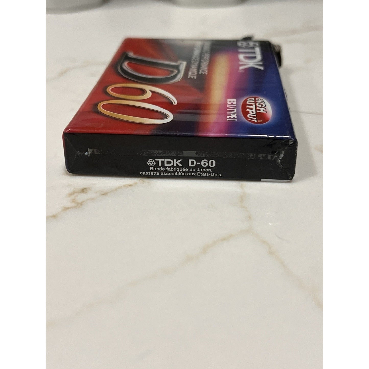 TDK D60 High Output IEC I / Type I Blank Audio Cassette Tapes New Sealed