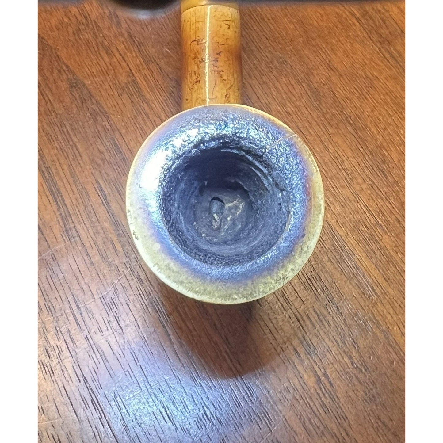 Vintage Hand Carved Estate Pipe - Cracked Bowl