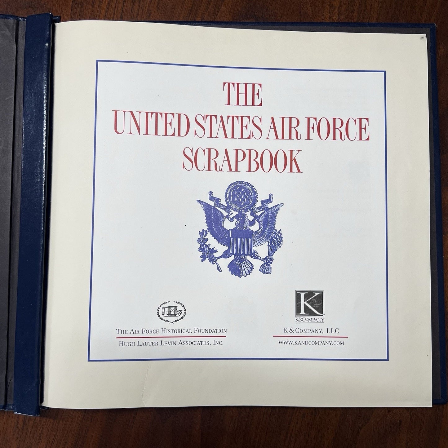 US Air Force Scrapbook Memory Book Gold Seal Veteran USAF, ROTC, JRROTC