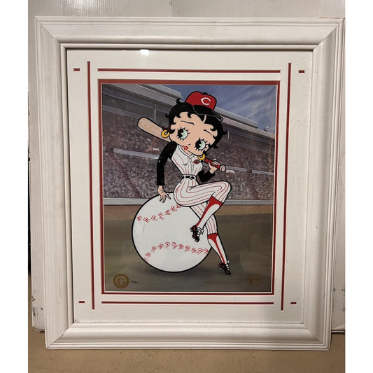 Betty Boop “Betty On Deck - Reds” Sericel with Color Background