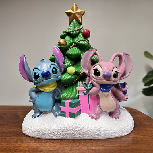 NEW LILO & Stitch with Angel Christmas Tree Figurine 9” Disney Holiday Decor