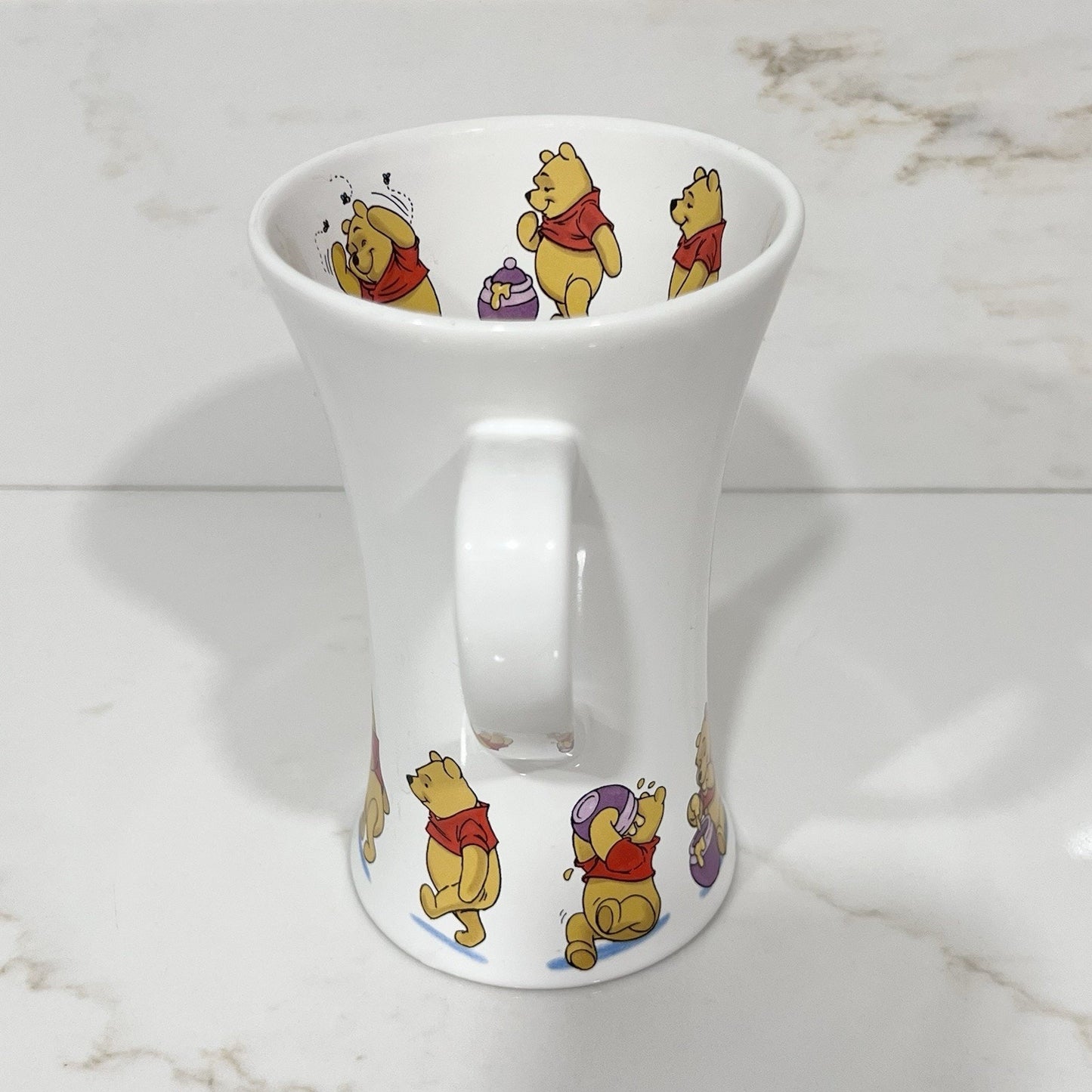 Vintage Disney Store Winnie Pooh Coffee Mug Honey Pot Bees Tall 16 oz Retro
