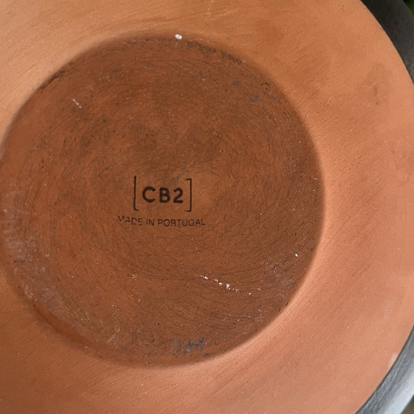 CB2 Dolce Black Terra Cotta Semi-Matte Bowl Crate Barrel Modern Minimalist