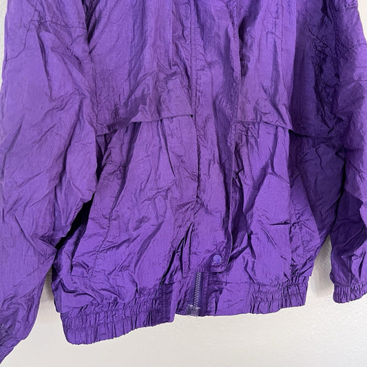 Retro Westside Connection Windbreaker Purple Ski Jacket 80s 90s Womens Vintage