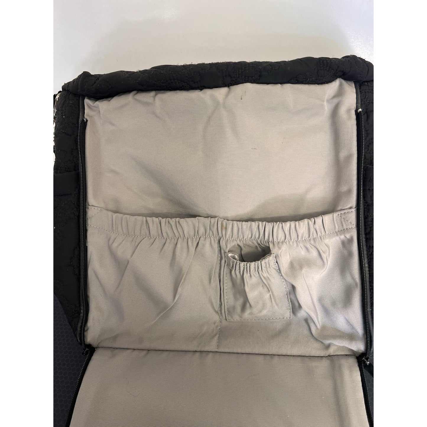 PETUNIA PICKLE BOTTOM Black Quilted Boxy Backpack, Diaper Bag