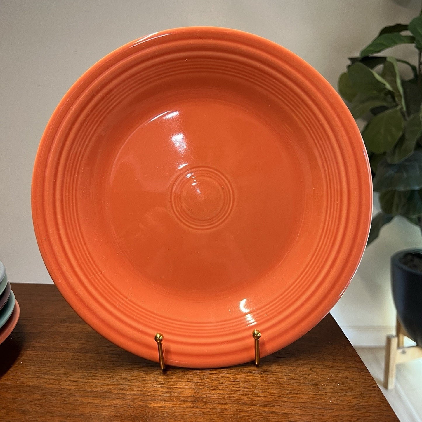 Mixed Set 6 Homer Laughlin Fiesta Dinner Plates 10.5" Assorted Colors Fiestaware