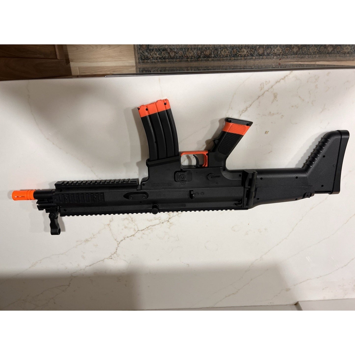 Cybergun FN Herstal SCAR-L Spring Airsoft Rifle Foldable Stock Black