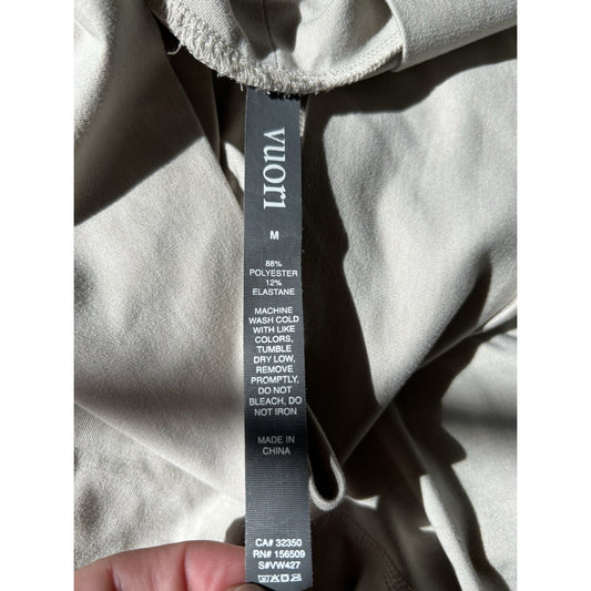 Vuori Lux At Ease (M) Joggers Ecru High Rise Harem Pockets Lounge Comfy Stretch
