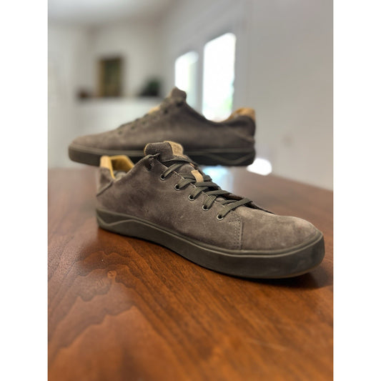 OluKai Lae'ahi Lī 'Ili Casual Sneakers Grey Suede Collapsible Heel Size 10