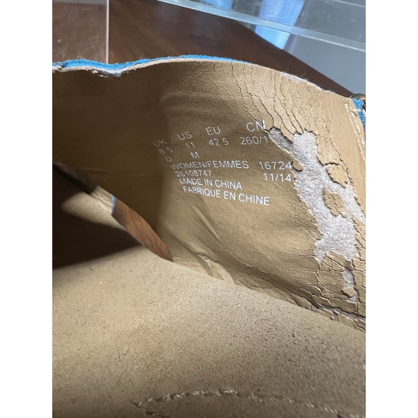 CLARKS Women’s Teal Slingback Suede Wedge Sandals Size 11