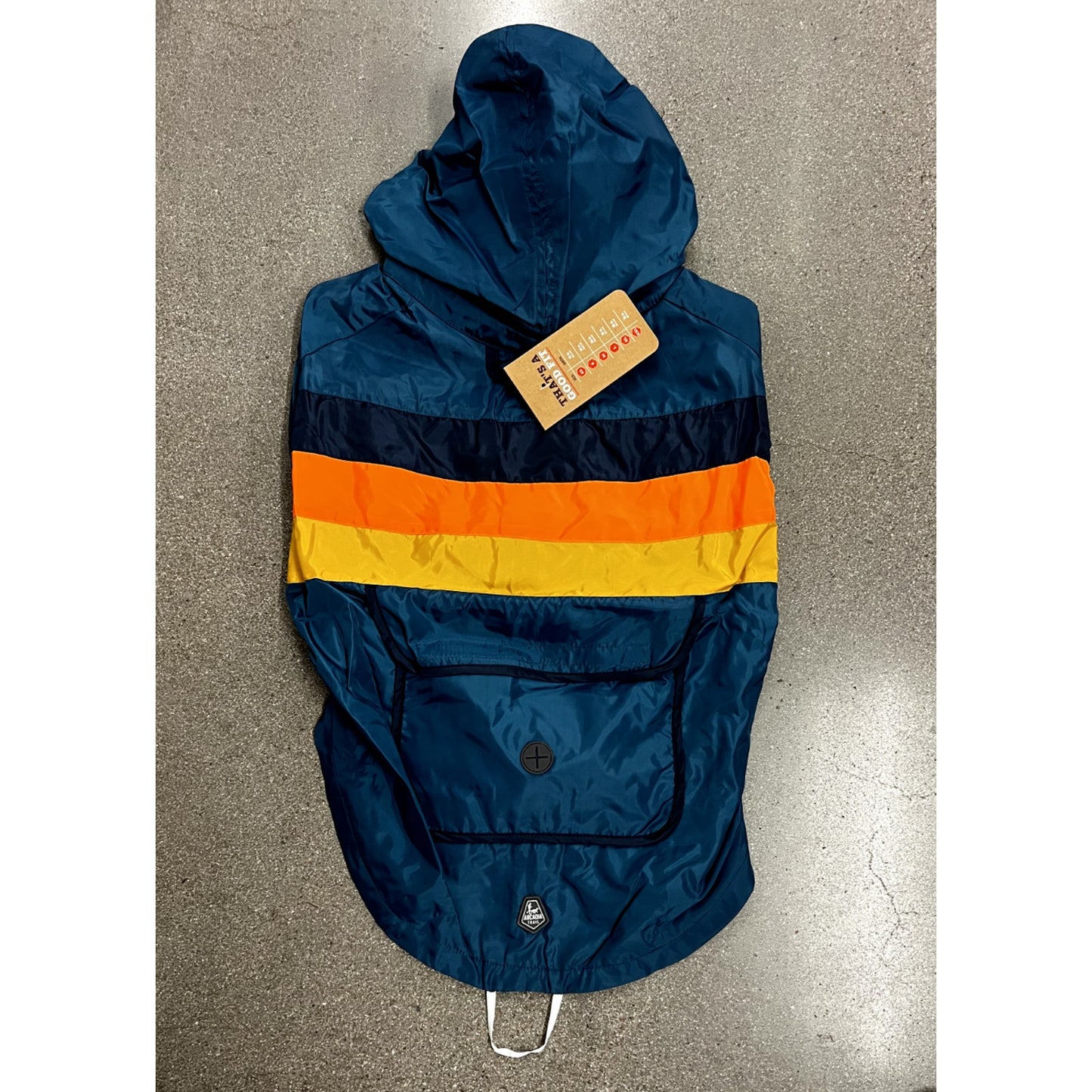 Arctic Trail Blue Easy Breezy Windbreaker Jacket for Dogs Size Large