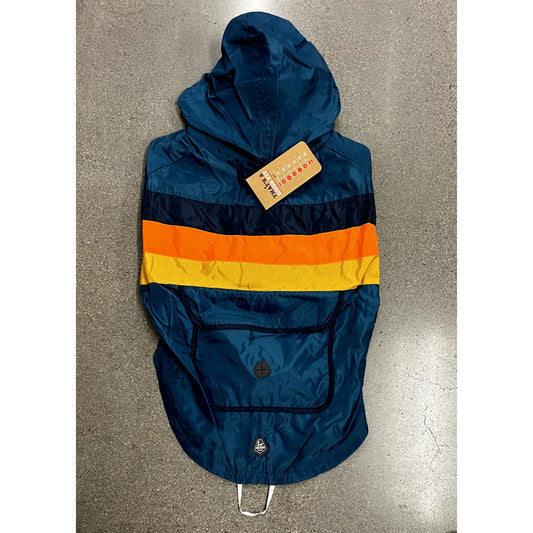 Arctic Trail Blue Easy Breezy Windbreaker Jacket for Dogs Size Large