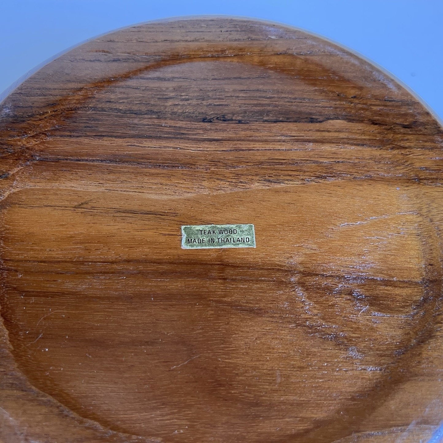 10” Vintage Teakwood Serving Salad Bowl Mid Century Modern Thailand MCM
