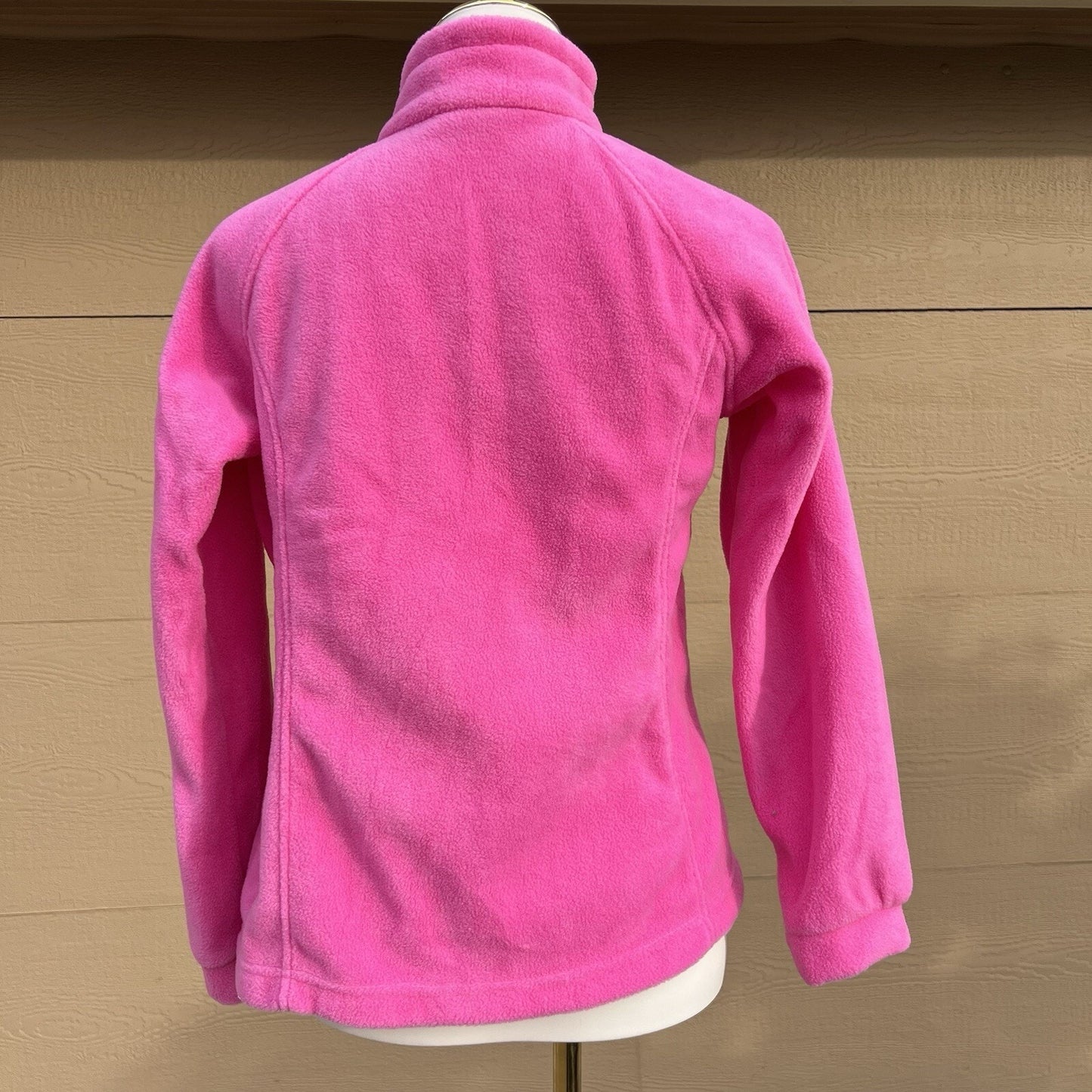 NWT Columbia Girls L 14/16 Girls Benton Springs Full Zip Fleece Jacket Pink Snow