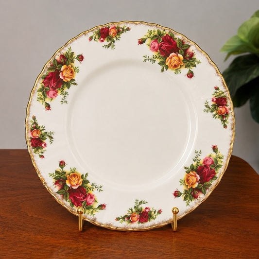Royal Albert Old Country Roses Tazza Cake Plate Stand Pedestal 9” Bone China