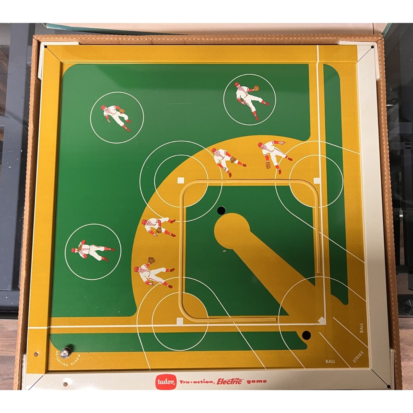 Vintage 1960's Tudor Tru-Action Electric Baseball Game Model No. 555
