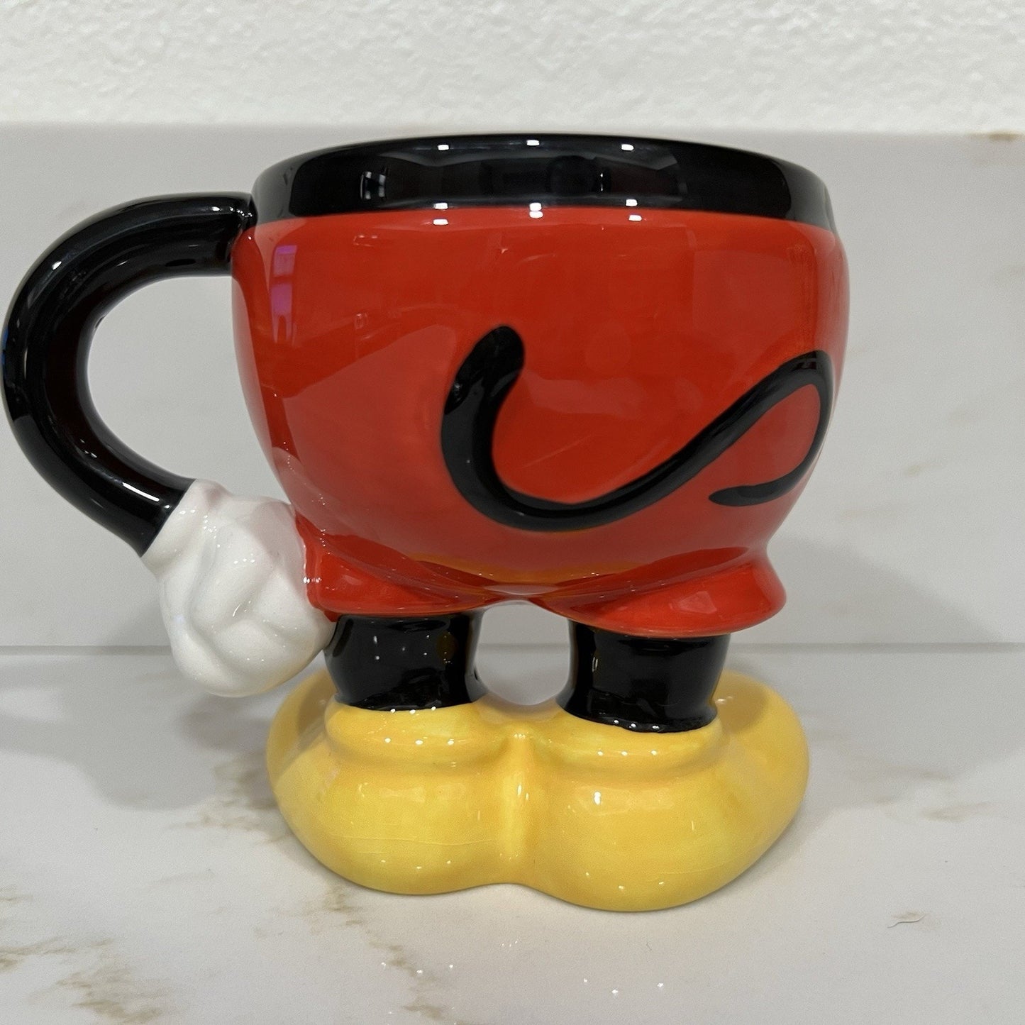 Mickey Mouse Mug Disney Parks Coffee 3D Body Pants Legs Signature Stoneware