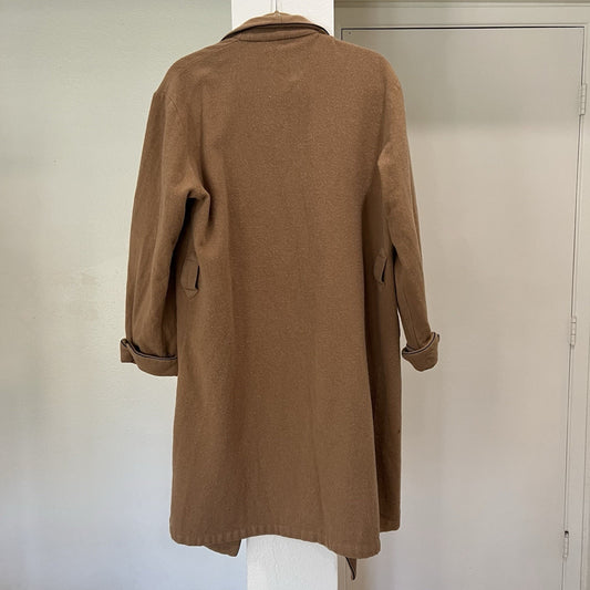 Derek Rose Vintage Wool Dressing Gown Lounge Robe Men’s (M) Camel Shawl Collar