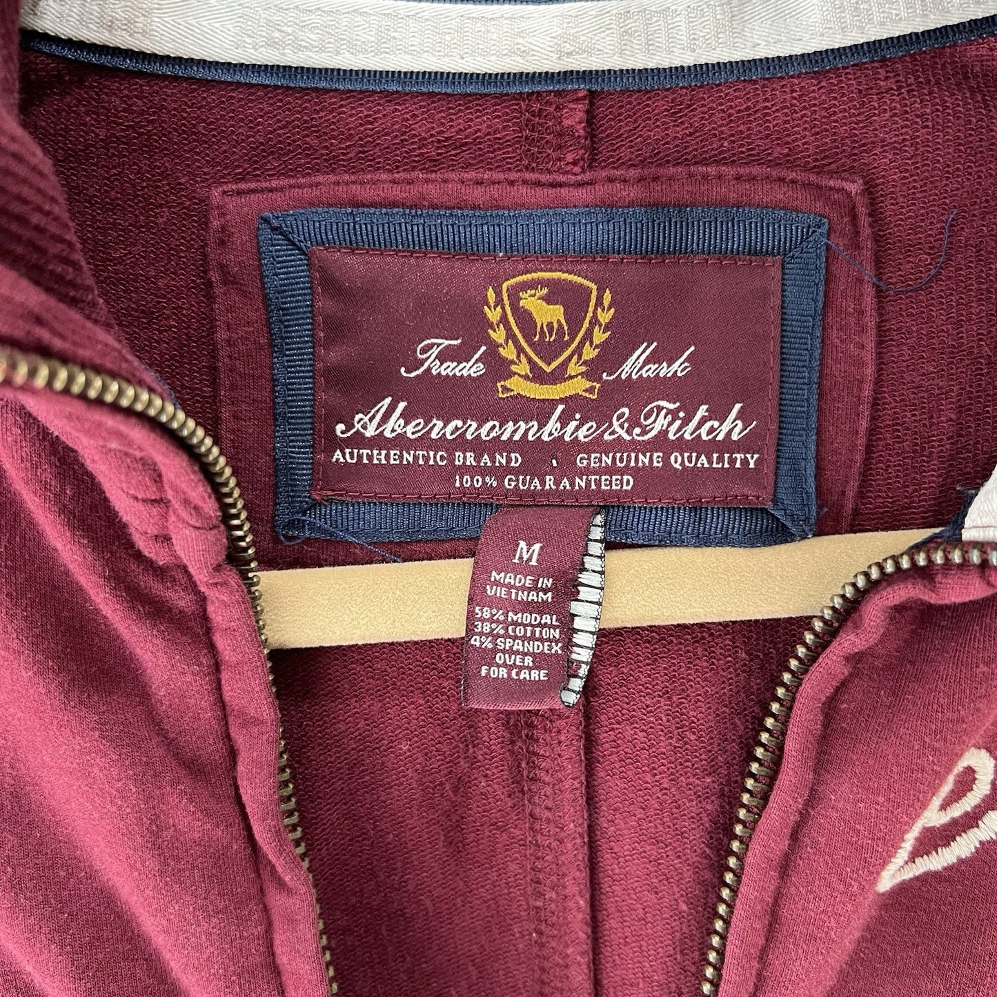 Y2K Abercrombie & Fitch Track Jacket Women (M) Mall-core Campus Preppy McBling