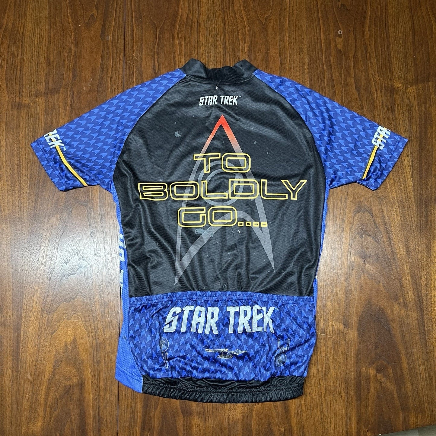 NWT Star Trek Cycling Jersey Full Zip Men’s (S) Retro Brainstorm “Science”