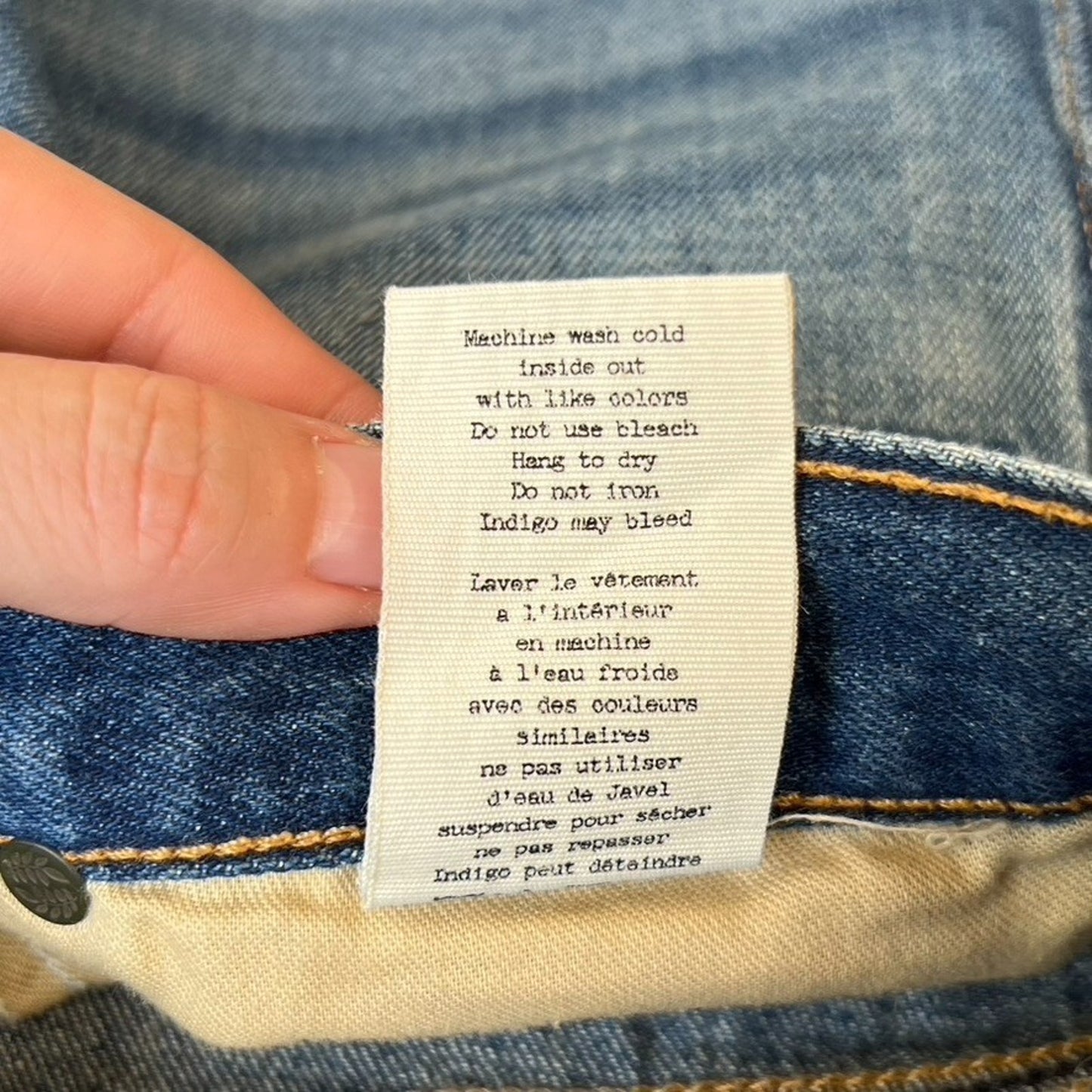 $175 Rag n Bone "Segrin" (Sz 24) Cuffed Denim Short Devon REVOLVE High Rise