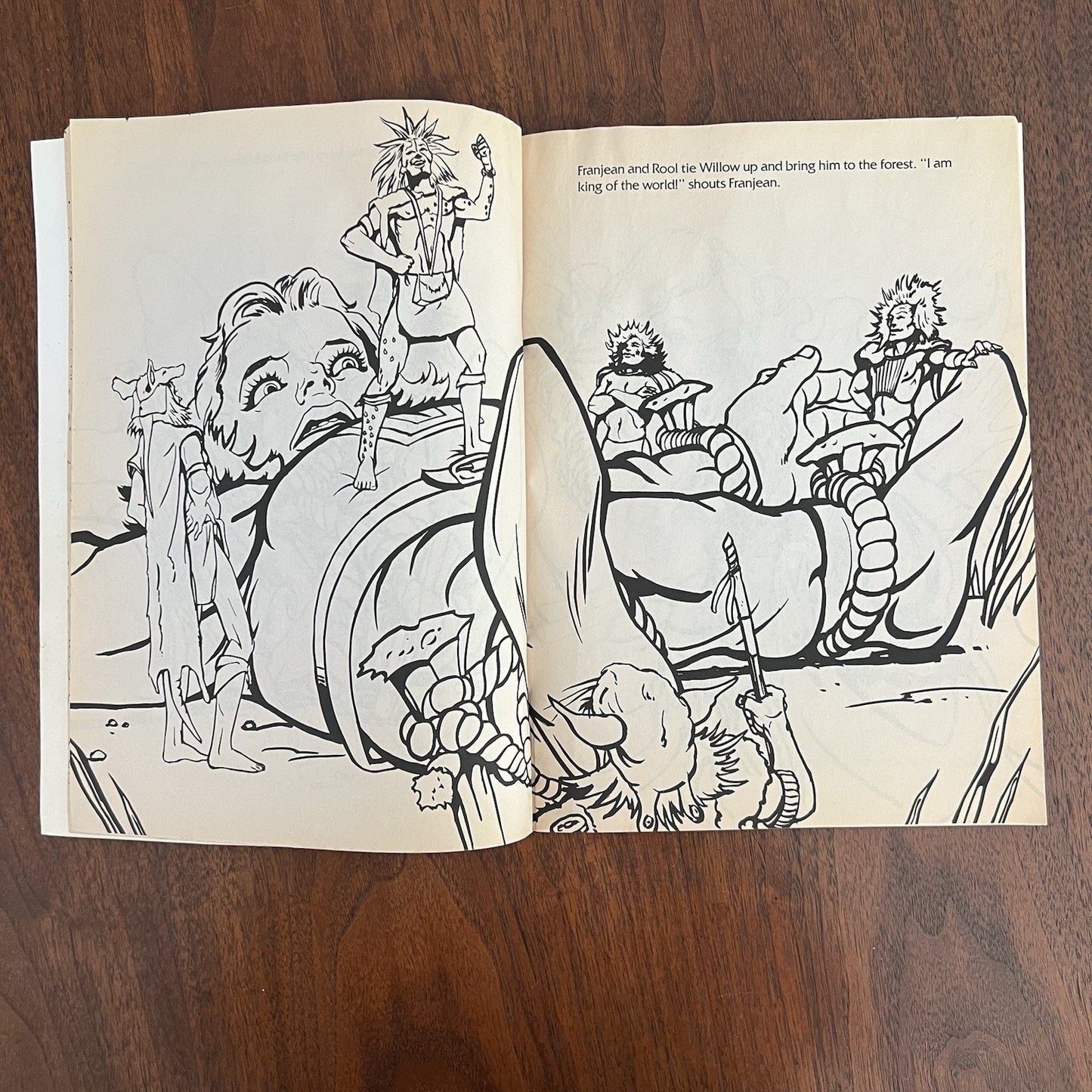 UNUSED Willow Movie Coloring Book “Magical Creatures” 1988 George Lucas