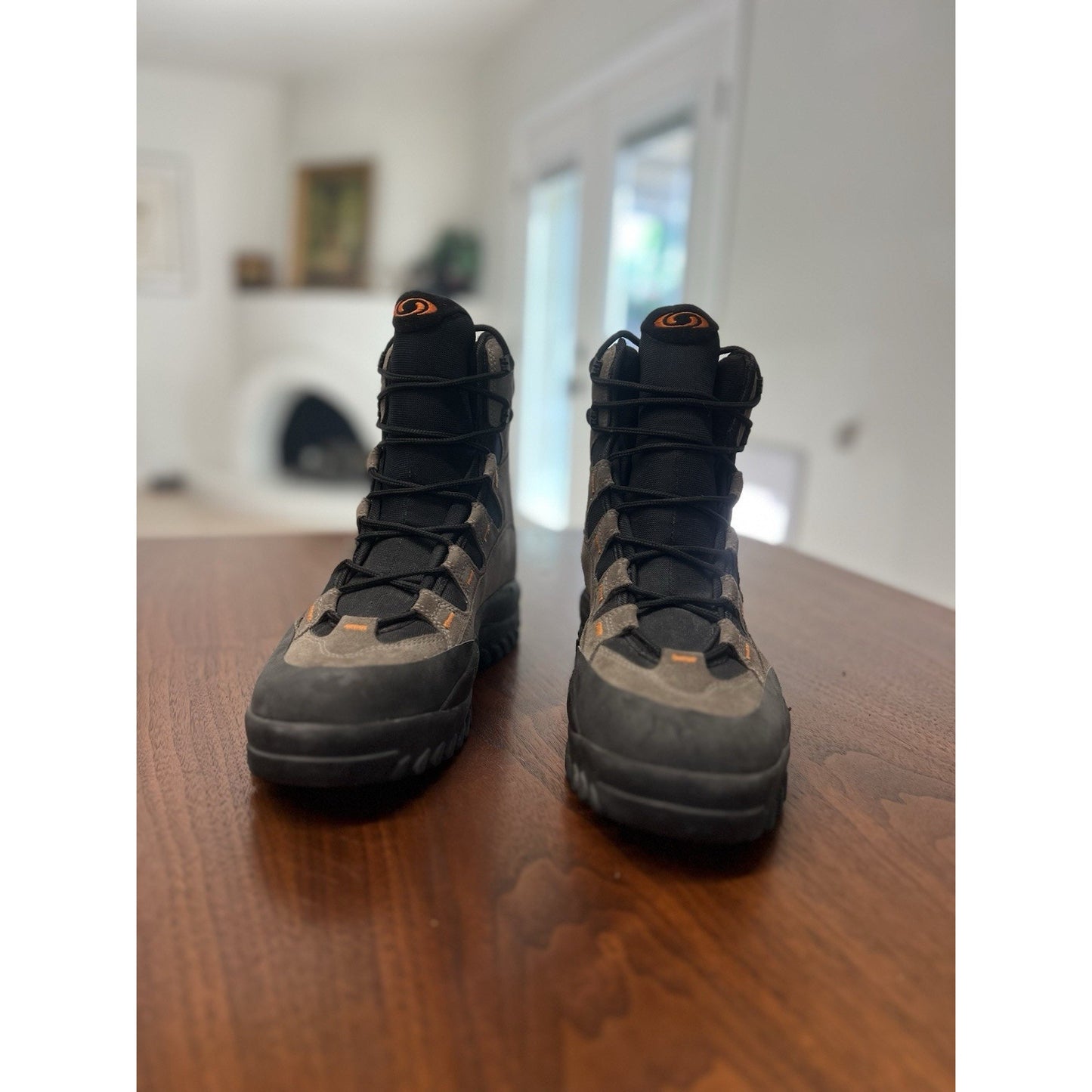 Salomon Contagrip Clima-Dry Mens Hiking Boots Size 8.5 Gray YYII-S8