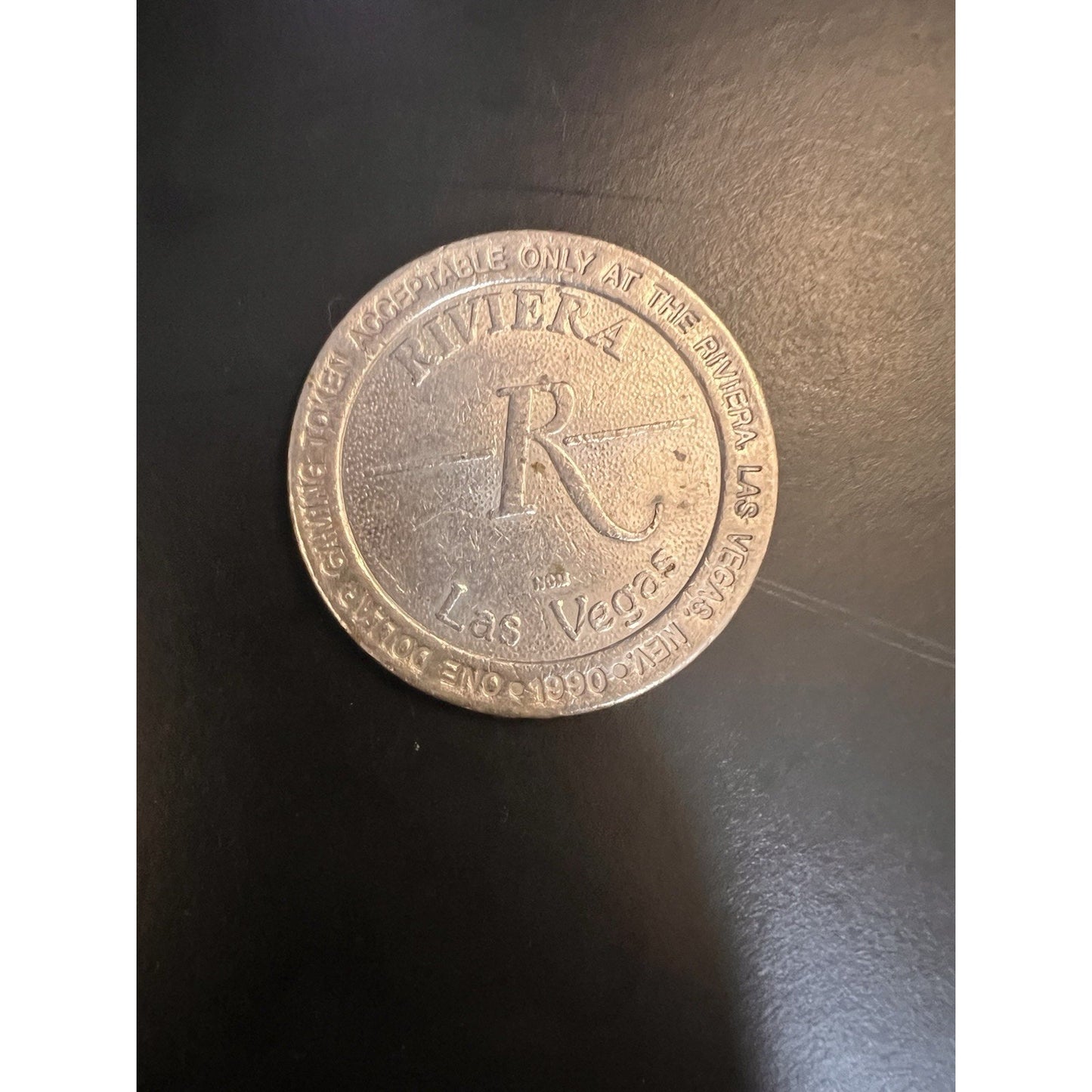 Vintage 1990 Riviera Hotel & Casino, LV One-dollar Slot Machine Token