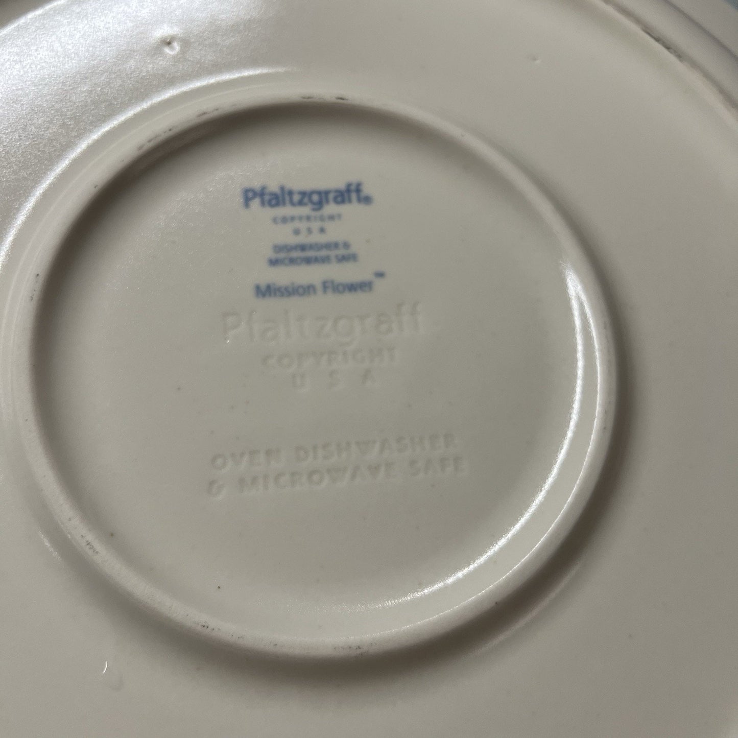Pfaltzgraff Mission Flower Stoneware 15” Chop Plate Platter Round