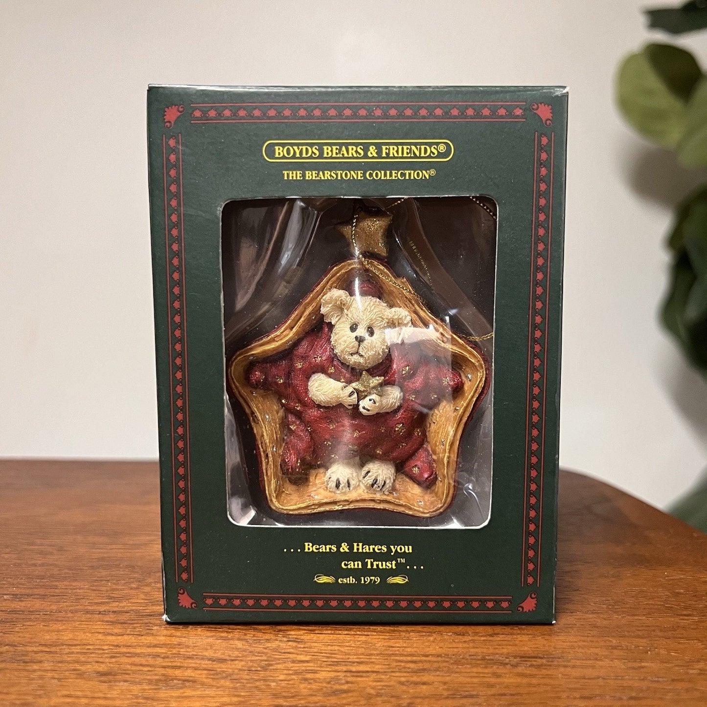 Boyds Bears Bearstone Twinkles Starbeary Longaberger 2002 Christmas Ornament TBC