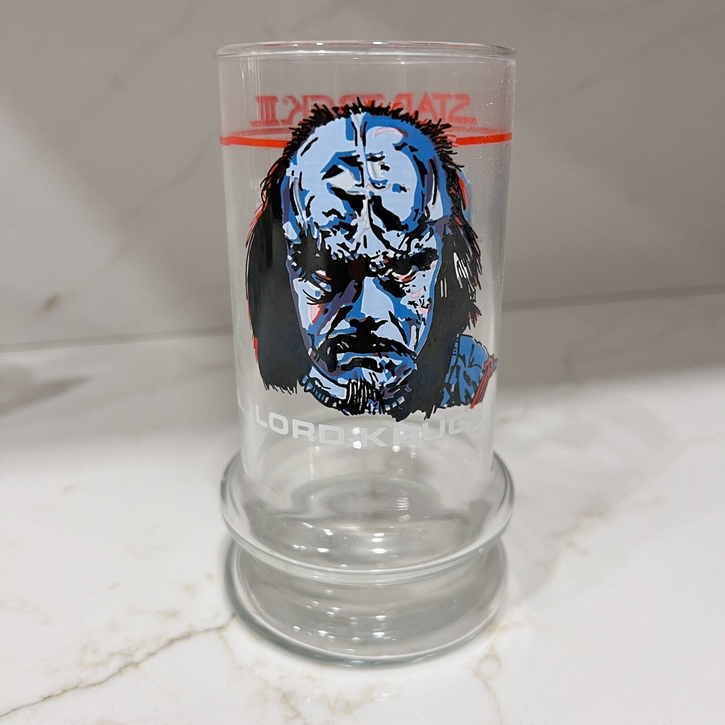 1984 Star Trek III Lord-Kruge Glass Taco Bell Vintage Collectible Promotional