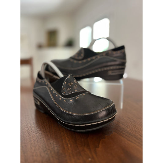 L' Artiste by Spring Step Burbank Leather Slip on Clogs EUR 37 Women’s Sz 7