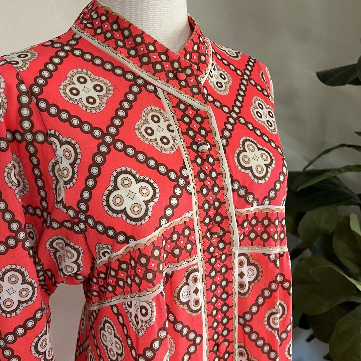 RARE Emilio Pucci Formfit Rogers EPFR Kimono Robe Hostess Gown Mod Psychedelic