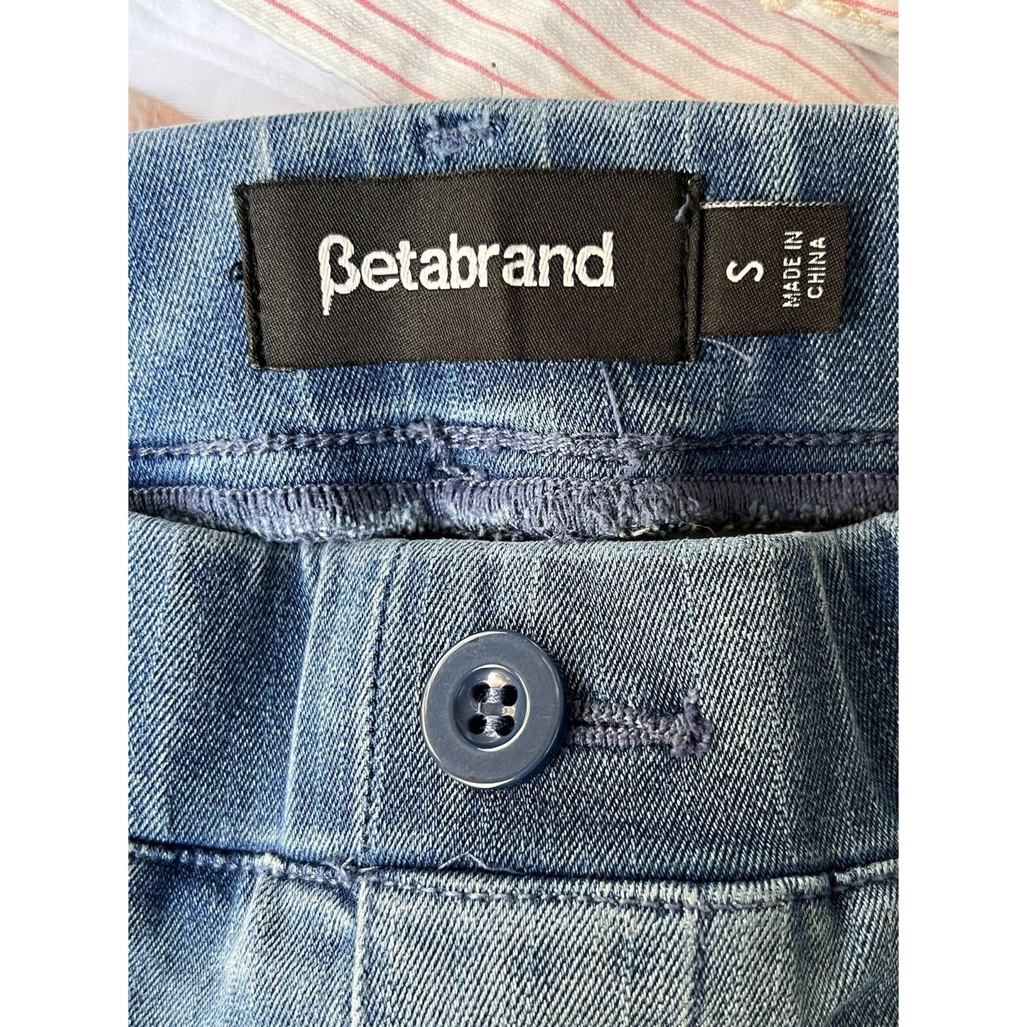 Betabrand Jegging 25” Small Skinny Jean Pull-On Yoga Comfort Stretch Denim