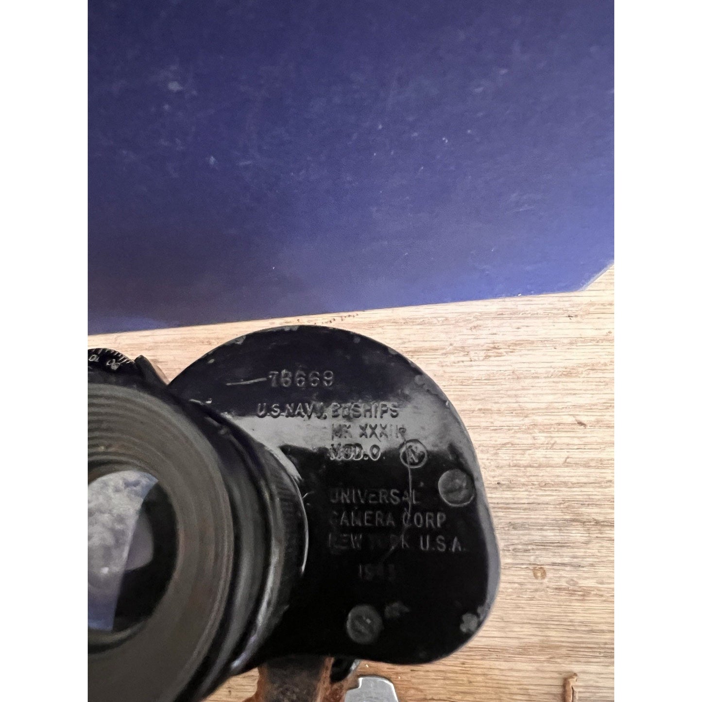 U.S. Navy BUSHIPS MK XXXIII MOD.0. UNIVERSAL CAMERA CORP 1943 WITH CASE