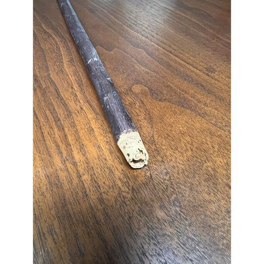 Antique 38.5 in Medicine Pipe - Handmade - Missing Tip